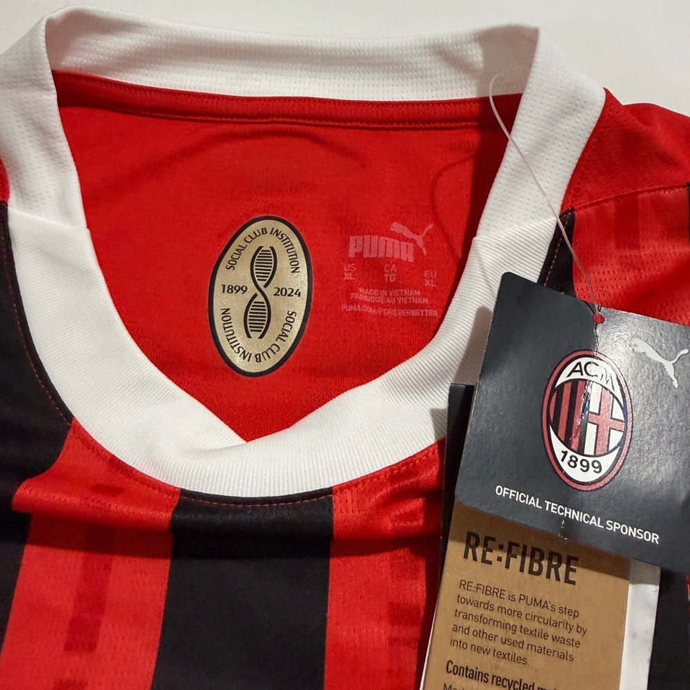 2024-25 AC Milan Home Shirt Pulisic #11  size XL. - Picture 3 of 8